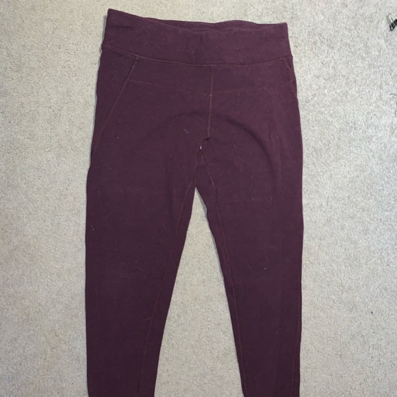 Calvin Klein maroon leggings - Picture 1 of 2